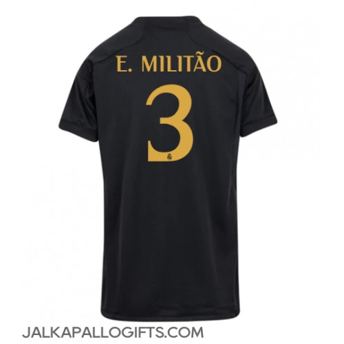 Real Madrid Eder Militao #3 Kolmaspaita Naiset 2023-24 Lyhythihainen